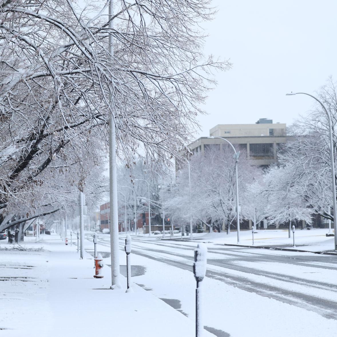 7th Street in snow in Louisville